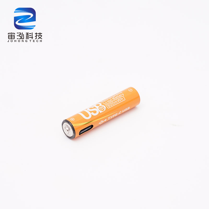 Factory Price Fast Charging Li-ion AAA Batteries with USB Type-C Port