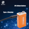 High Capacity 9V 1000mWh Lithium Batteries for Massager