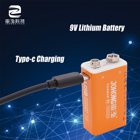 High Capacity 9V 1000mWh Lithium Batteries for Massager