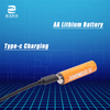 USB Battery OEM Manufacturer AA Rechargeable Lithium Batteries