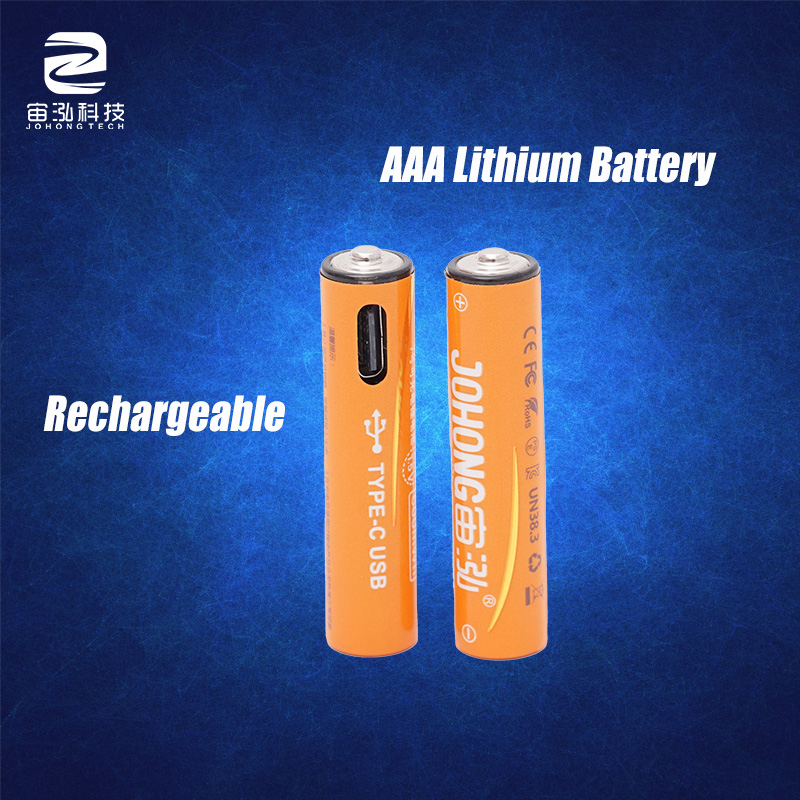 Lithium Battery Cell Over 1000 Cycles Portable AAA Batteries
