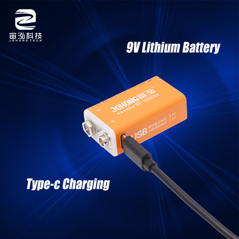 OEM ODM Rechargeable 9V Square Battery for Smoke Detector 