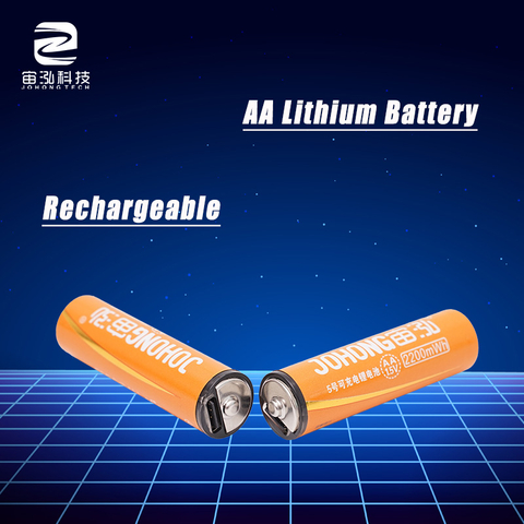China Battery Lithium AA Rechargeable Batteries For Flashlight