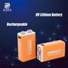 China Battery Supplier Rechargeable Lithium 9V USB Batteries