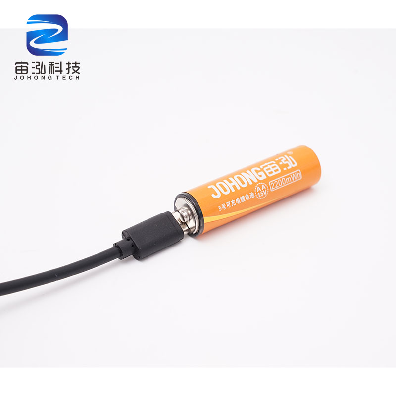 AA 2200mWh Type C Fast Charging AA Rechargeable Lithium Batteries