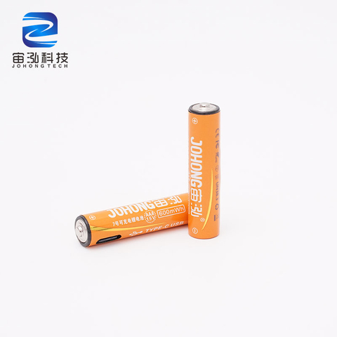 1.5V Li-ion Battery AAA 600mWh Rechargeable Batteries
