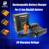 Portable AA 1.5V AAA Rechargeable Battery Charger with 4 Slots