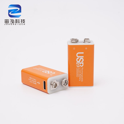 OEM ODM Rechargeable 9V Square Battery for Smoke Detector 