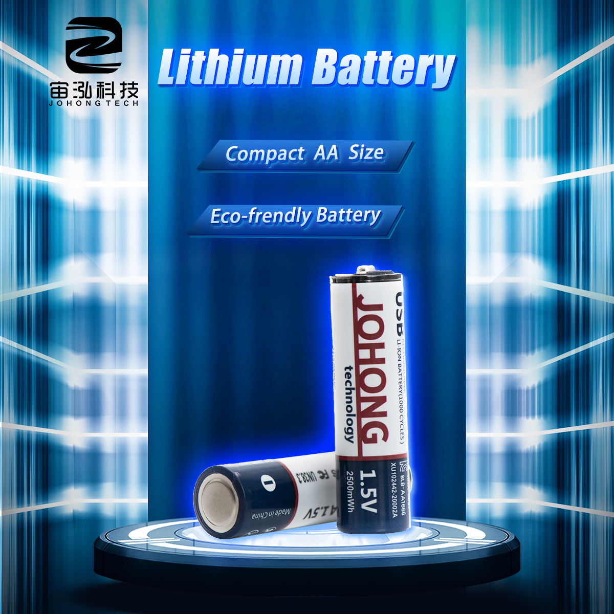 Lithium Battery Price Type-C Batteries with Custom Brand Label Packaging
